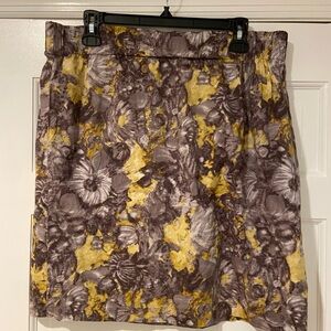 Talbots Stretch Abstract Floral Skirt – Size 14